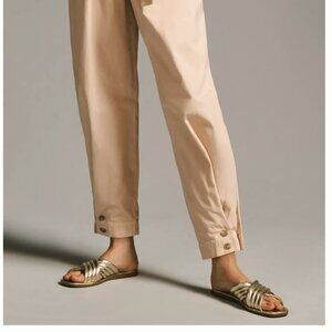Moon River Pleated Tie-belt Pants in Blue (size M)